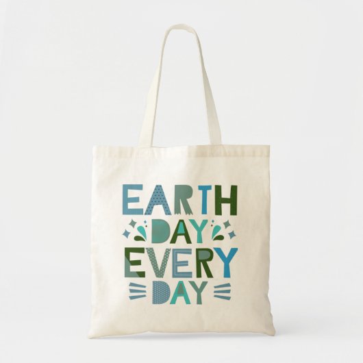 Dag op aarde elke dag - bespaar de planeet tote bag (Voorkant)