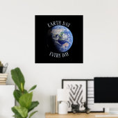 Dag op aarde elke dag Planet Poster (Thuiskantoor)