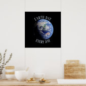 Dag op aarde elke dag Planet Poster (Keuken)