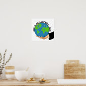 Dag op aarde Elke dag T-shirts en cadeautjes Poster (Keuken)