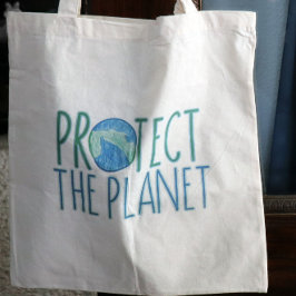 Dag op aarde Iedere dag Bescherm de planeet Tote Bag