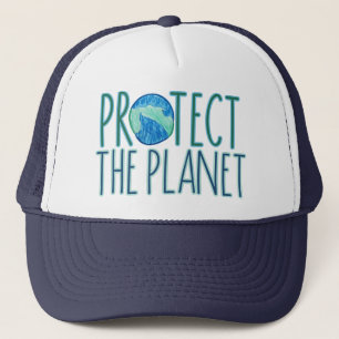 Dag op aarde Iedere dag Bescherm de planeet Trucker Pet