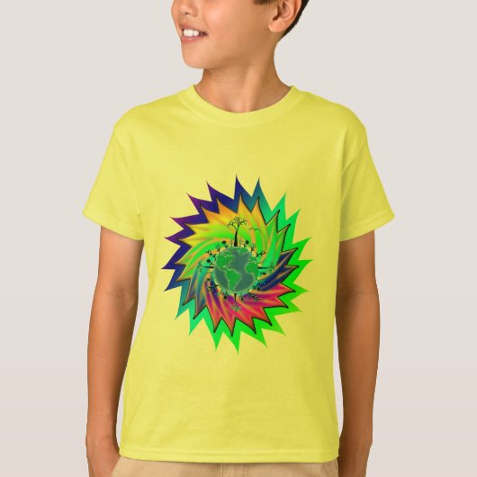 Dag op Aarde ~ Zonnebarst T-shirt (Voorkant)