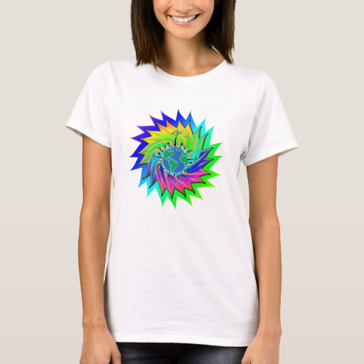 Dag op Aarde ~ Zonnebarst T-shirt (Voorkant)