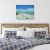 Dag op een tropisch strand canvas afdruk (Insitu (Slaapkamer))