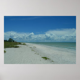 Dag op een tropisch strand poster