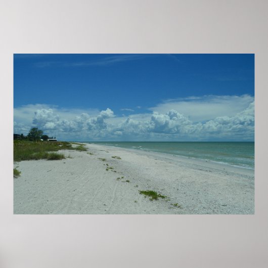 Dag op een tropisch strand poster (Voorkant)