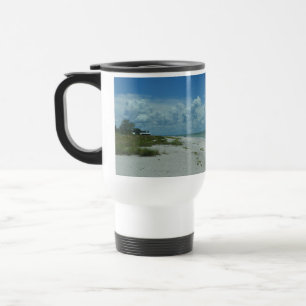 Dag op een tropisch strand reisbeker