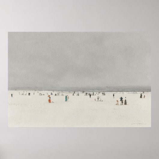 Dag op het strand.  poster (Voorkant)