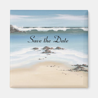 dag op het strand Save the Date Magneet