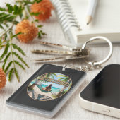 Dag op het strand sleutelhanger (Voorkant Rechts)