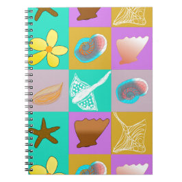 Dag op het strand thema notitieboek