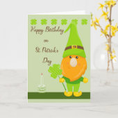 Dag op St. Patrick's Day Kaart (Gele Bloem)