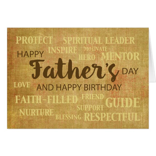 Dag op Vaderdag Religieuze Kwalificaties (Voorkant Horizontaal)