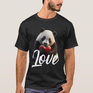 Dag Panda Panda Love He T-shirt
