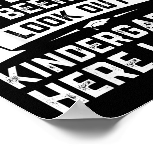 Dag Pre-k kleuterschool Hier kom ik Afstuderen Poster (Hoek)