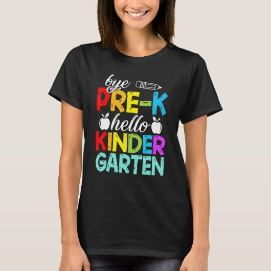 Dag Prek Hallo Kindergarten Hier kom ik. T-shirt (Voorkant)