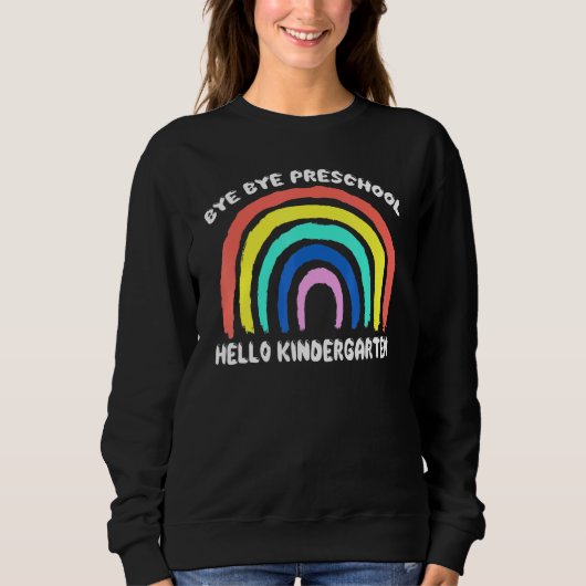 Dag preschool Hallo Kindergarten Leerstudie Trui (Voorkant)