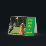 **DAG** PROEF UW SON TE ZIJN **ZWAARDAG** KAART<br><div class="desc">Ze spelen wat GOLF met je vader. Neem de tijd uit en maak hem SPECIAL op zijn SPECIALE DAG en DANK JE ZO VEEL voor het stoppen met een van mijn acht winkels!!!</div>