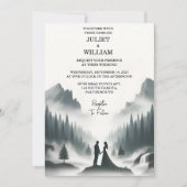 Dag River Regen Cloud Natuur Smoky Mountain Bruilo Kaart (Voorkant)