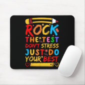 Dag Rock De Test Grappige Leraar Student Testing E Muismat (Met muis)