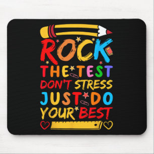 Dag Rock De Test Grappige Leraar Student Testing E Muismat