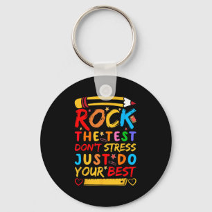 Dag Rock De Test Grappige Leraar Student Testing E Sleutelhanger