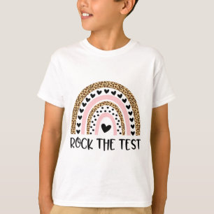 Dag Rock De Test Leraar Grappige Regenboog Testen T-shirt