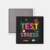 Dag Rock De Test Leraar Grappige Testdag Studen Magneet (Voorkant / Achterkant)