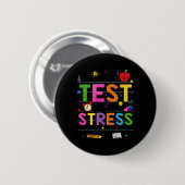 Dag Rock De Test Leraar Grappige Testdag Studen Ronde Button 5,7 Cm (Voorkant /achterkant)