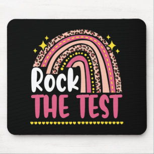 Dag Rock De Test Leraar Testdag Regenboog Leop Muismat