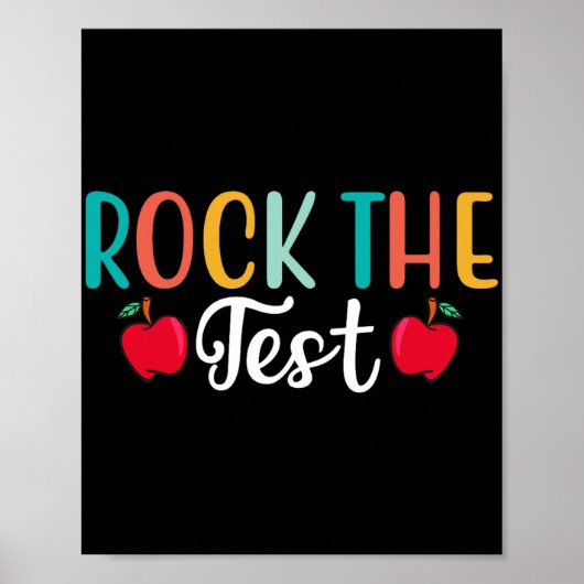 Dag Rock De Test Leraar Testen Dag 1 Poster (Voorkant)