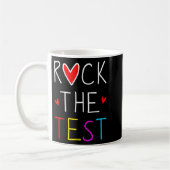 Dag Rock De Test Leraar Testen Dag Grappige Leraar Koffiemok (Links)