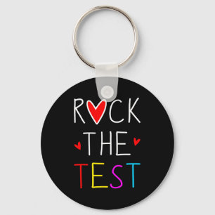 Dag Rock De Test Leraar Testen Dag Grappige Leraar Sleutelhanger