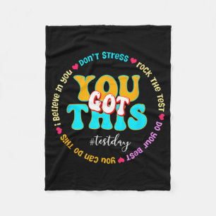 Dag Rock De Test Leraar Testing Dag Je Heb Dit Fleece Deken