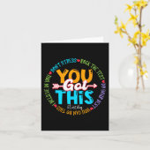 Dag Rock De Test Leraar Testing Dag Je Heb Dit Kaart (Gele Bloem)