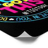Dag Rock De Test Leraar Testing Dag Je Heb Dit Poster (Hoek)