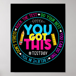 Dag Rock De Test Leraar Testing Dag Je Heb Dit Poster