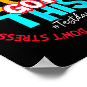 Dag Rock De Test Leraar Testing Dag Je Heb Dit Poster (Hoek)