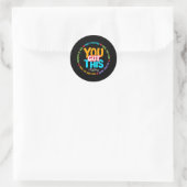 Dag Rock De Test Leraar Testing Dag Je Heb Dit Ronde Sticker (Tas)