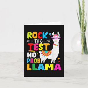 Dag Rock De Test Leren Geen Prob Llama Leraar Kaart
