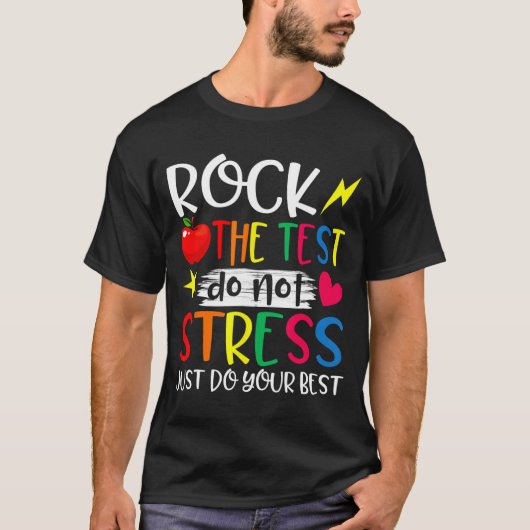 Dag Rock Test Leraar Test Dag Leraar T-shirt (Voorkant)