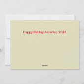 Dag rond je bent iets om over te klagen feestdagenkaart (Achterkant)