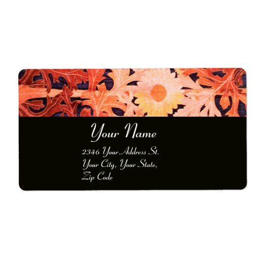 DAG, rood bruin zwart Etiket (Voorkant)