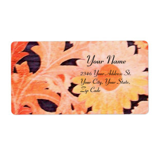 DAG, rood bruin zwart Etiket