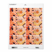 DAG, rood bruin zwart Etiket (Full Sheet)