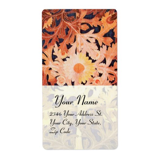 DAG, rood bruin zwart Etiket (Voorkant)