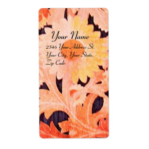 DAG, rood roze zwart Etiket