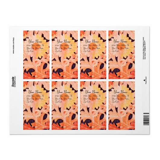 DAG, rood roze zwart Etiket (Full Sheet)