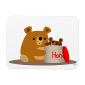 Dag schatje! Zachte cartoonberen flexibele magneet (Horizontaal)